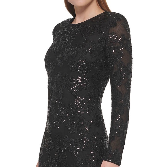 Eliza J Women’s Floral Sequined Cocktail Dress - Picture 1 of 5